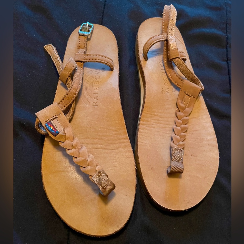 Super cute, rainbow sandals